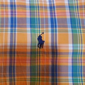 Ralph laurens, mens short sleeve button up, size large, classic fit